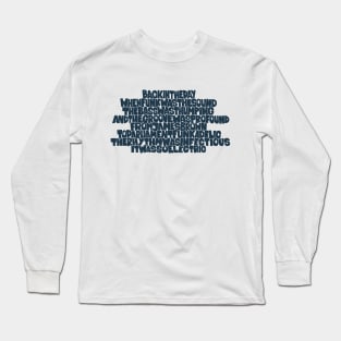 Funky Music Rhymes - Oldschool Graffiti Style Long Sleeve T-Shirt